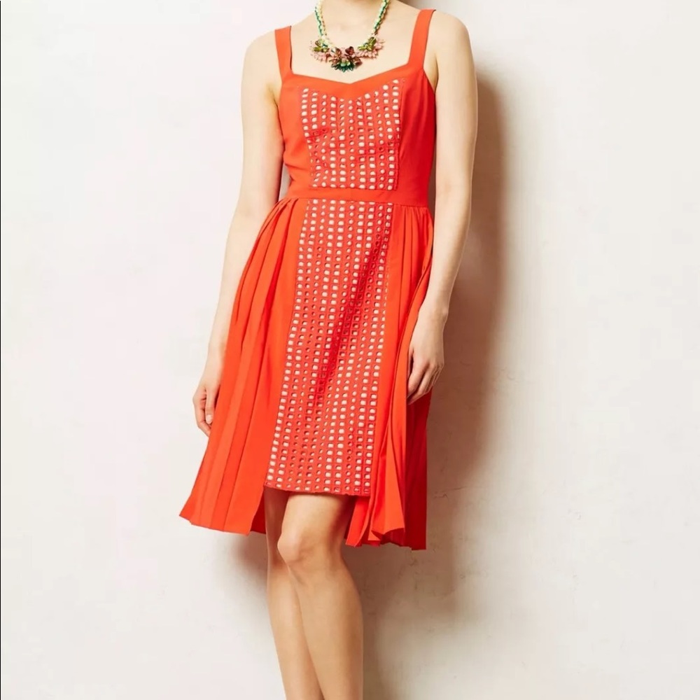 Red Anthropologie Vessel Summer Dress Size 4